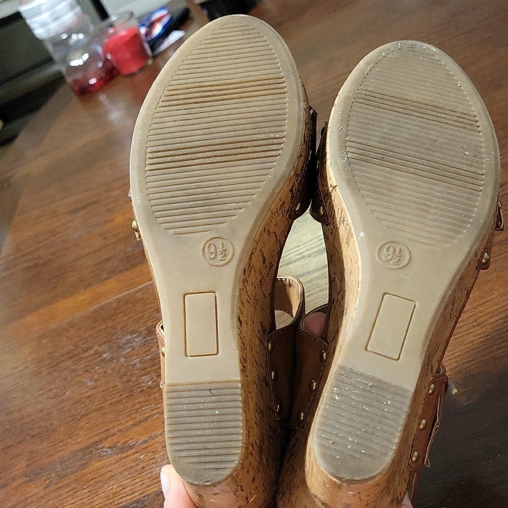 Mossimo Supply Co Cork Wedges size 9.5 - Picture 4 of 5